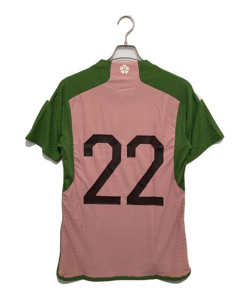 adidas（アディダス）adidas (アディダス) NIGOコラボ ゲームシャツ サッカーユニフォーム HS5759 ピンク サイズ:Mの古着・服飾アイテム