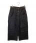 Ballsy.Brothers（ボールジーブラザーズ）の古着「Wide baggy painter denim pants（ワイドバギー ペインターデニムパンツ）　BS1045」｜ブラック