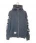 stussy（ステューシー）の古着「アームロゴプリント ジップアップ フーディ」｜ブラック