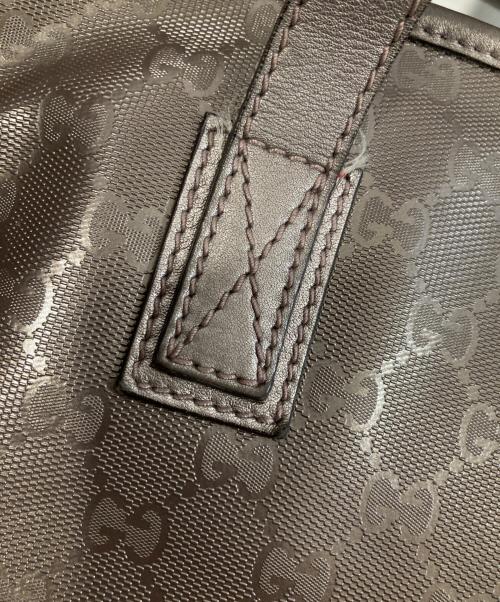 GUCCI（グッチ）GUCCI (グッチ) GGインプリメ トートバッグ　211137 ブラウンの古着・服飾アイテム