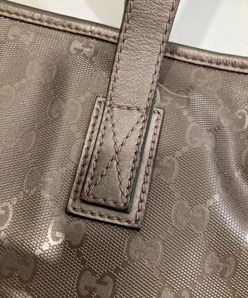 GUCCI（グッチ）GUCCI (グッチ) GGインプリメ トートバッグ　211137 ブラウンの古着・服飾アイテム