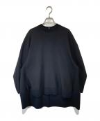 ENFOLDエンフォルド）の古着「SOLID SLEEVE PULLOVER（ソリッドスリーブプルオーバー）300HS230-0160」｜ブラック