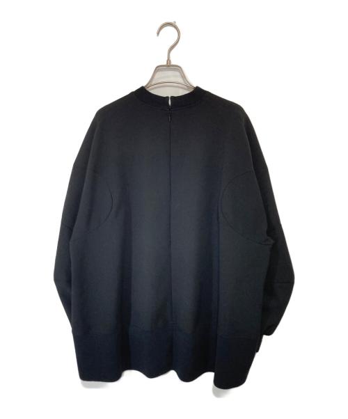 ENFOLD（エンフォルド）ENFOLD (エンフォルド) SOLID SLEEVE PULLOVER（ソリッドスリーブプルオーバー）300HS230-0160 ブラック サイズ:38の古着・服飾アイテム