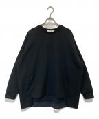 ENFOLDエンフォルド）の古着「SQUARE BOX PULLOVER（スクエア ボックス プルオーバー）　300IS280-0801」｜ブラック