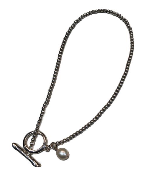 MAUA JEWELRY（マウア ジュエリー）MAUA JEWELRY (マウア ジュエリー) Aresense (アーセンス) 別注ラリエットネックレス バロックパール シルバービーズ シルバーの古着・服飾アイテム