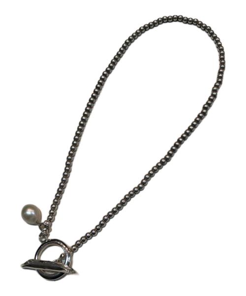 MAUA JEWELRY（マウア ジュエリー）MAUA JEWELRY (マウア ジュエリー) Aresense (アーセンス) 別注ラリエットネックレス バロックパール シルバービーズ シルバーの古着・服飾アイテム