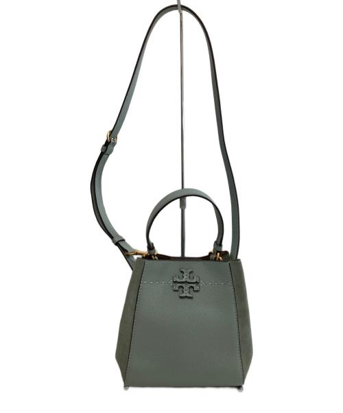TORY BURCH（トリーバーチ）TORY BURCH (トリーバーチ) マックグロー スモール 2way バケットバッグ グリーンの古着・服飾アイテム