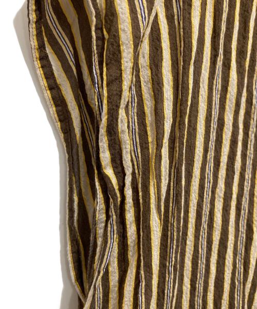 ticca（ティッカ）ticca (ティッカ) ノースリーブワンピース　TBCS-042 ブラウン×イエロー サイズ:FREEの古着・服飾アイテム