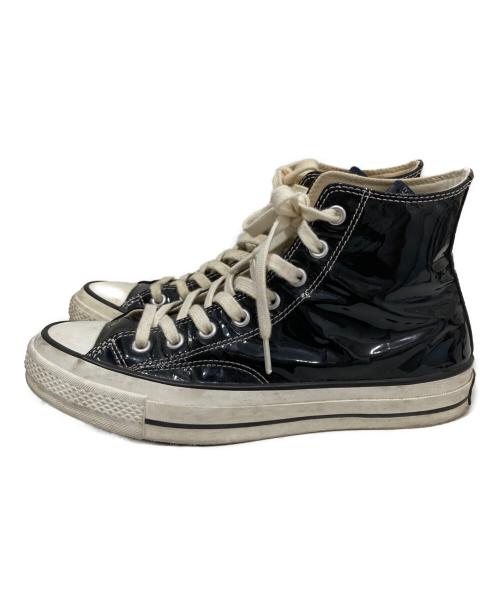 CONVERSE ADDICT（コンバース アディクト）CONVERSE ADDICT (コンバース アディクト) CHUCK TAYLOR ENAMEL HI　チャックテイラーエナメルハイ ブラック サイズ:27㎝の古着・服飾アイテム