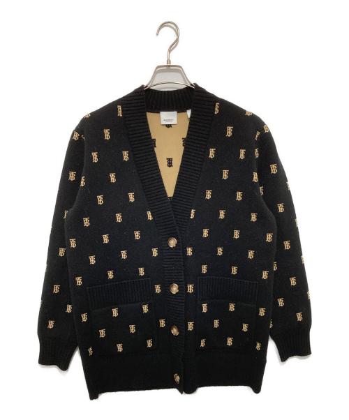 BURBERRY（バーバリー）BURBERRY (バーバリー) PALENA モノグラムカーディガン 8021033 ブラック サイズ:Sの古着・服飾アイテム
