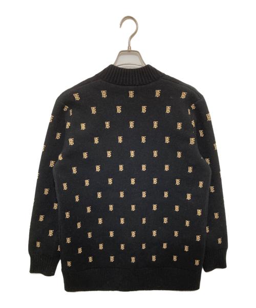 BURBERRY（バーバリー）BURBERRY (バーバリー) PALENA モノグラムカーディガン 8021033 ブラック サイズ:Sの古着・服飾アイテム