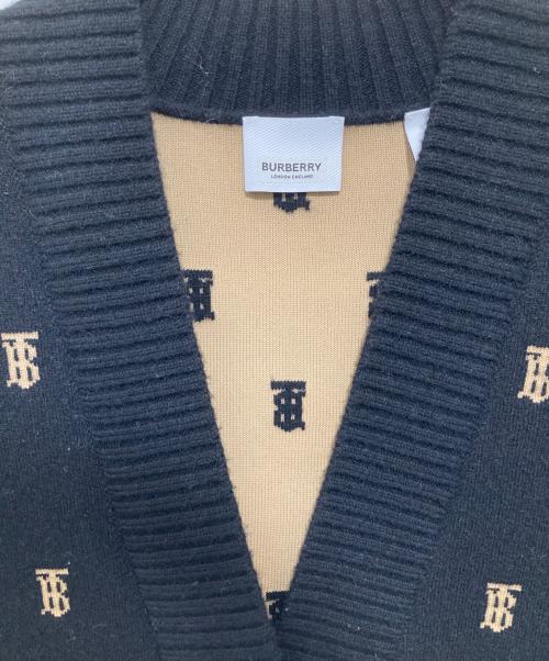 BURBERRY（バーバリー）BURBERRY (バーバリー) PALENA モノグラムカーディガン 8021033 ブラック サイズ:Sの古着・服飾アイテム