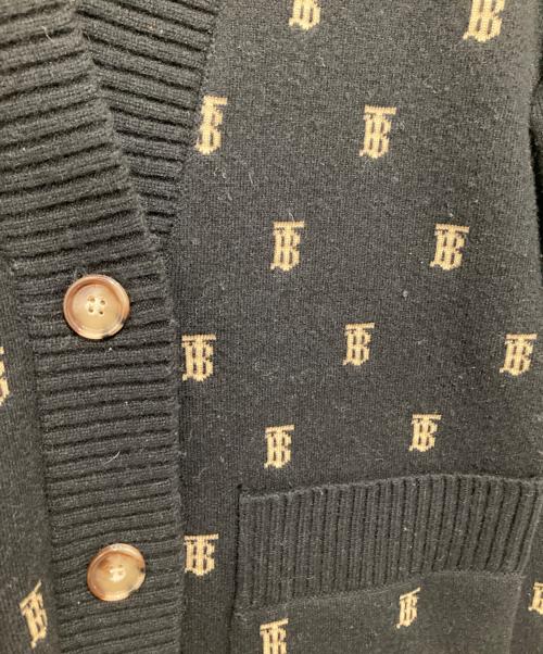 BURBERRY（バーバリー）BURBERRY (バーバリー) PALENA モノグラムカーディガン 8021033 ブラック サイズ:Sの古着・服飾アイテム