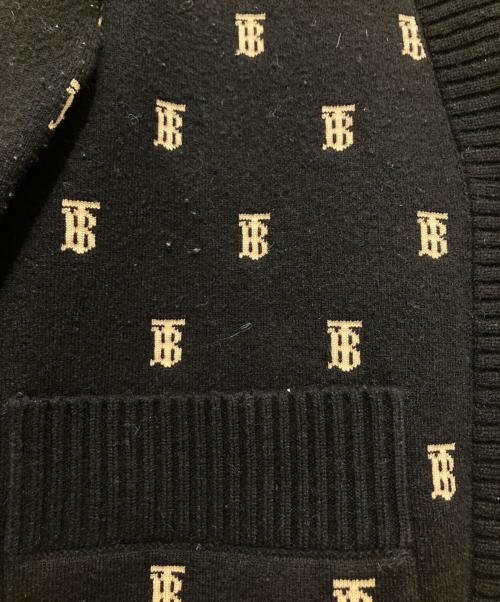 BURBERRY（バーバリー）BURBERRY (バーバリー) PALENA モノグラムカーディガン 8021033 ブラック サイズ:Sの古着・服飾アイテム