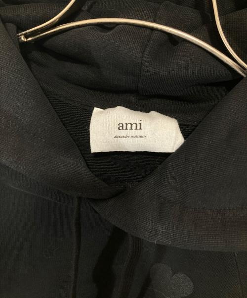 AMI Alexandre Mattiussi（アミアレクサンドルマテュッシ）AMI Alexandre Mattiussi (アミアレクサンドルマテュッシ) AMI DE COJPY HOODIE　アミデフーディー　USW202.747 ブラック サイズ:XXSの古着・服飾アイテム