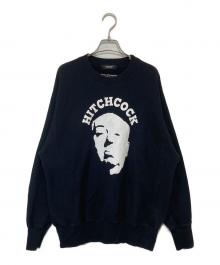 UNDERCOVER（アンダーカバー）の古着「HITCHCOCK CREWNECK SWEATSHIRT　ヒッチコッククルーネックスウェットシャツ　UC2B4811-3」｜ブラック