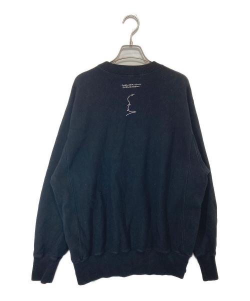 UNDERCOVER（アンダーカバー）UNDERCOVER (アンダーカバー) HITCHCOCK CREWNECK SWEATSHIRT　ヒッチコッククルーネックスウェットシャツ　UC2B4811-3 ブラック サイズ:1の古着・服飾アイテム
