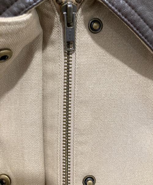 Snidel（スナイデル）Snidel (スナイデル) バリエミドルブルゾン　切替ジャケット　SWFJ251119 ベージュの古着・服飾アイテム