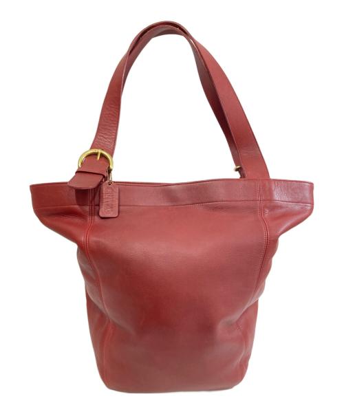 COACH（コーチ）COACH (コーチ) OLD COACH　レザートートバッグ　4082 レッドの古着・服飾アイテム