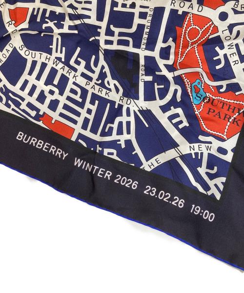 BURBERRY（バーバリー）BURBERRY (バーバリー) 2026Winter Show invite スカーフ ネイビーの古着・服飾アイテム