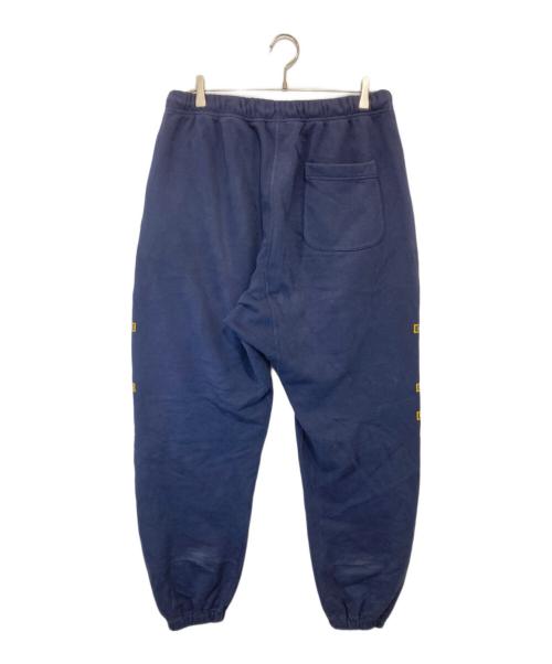 SAINT MICHAEL（セントマイケル）SAINT MICHAEL (セントマイケル) SAINT SWEAT PANTS　プリントスウェットパンツ　SM-HR1-0000-062 ネイビー サイズ:Lの古着・服飾アイテム