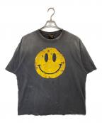 SAINT MICHAELセントマイケル）の古着「SMILE KLF SS TEE　プリントＴシャツ　SM-HR1-0000-C01」｜ブラック