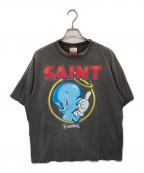 SAINT MICHAELセントマイケル）の古着「BABY MICHAEL SS TEE　プリントＴシャツ　SM-HR1-0000-003」｜ブラック