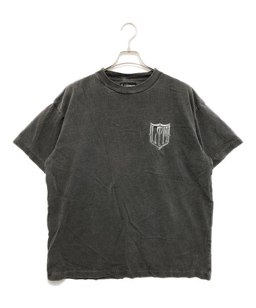 LASTMAN（ラストマン）LASTMAN (ラストマン) ロゴプリントTシャツ　LOGO PRINT TEE　252LM-CT06 グレー サイズ:Lの古着・服飾アイテム