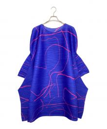PLEATS PLEASE（プリーツプリーズ）の古着「PAUSE チュニック　PP53JT696」｜ブルー