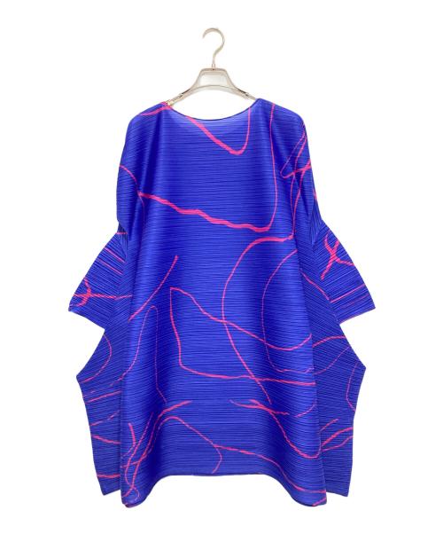 PLEATS PLEASE（プリーツプリーズ）PLEATS PLEASE (プリーツプリーズ) PAUSE チュニック　PP53JT696 ブルー サイズ:5の古着・服飾アイテム