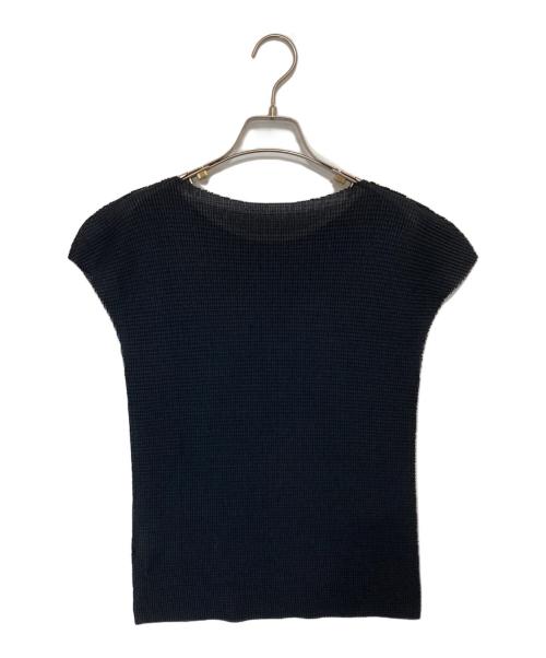 me ISSEY MIYAKE（ミーイッセイ ミヤケ）me ISSEY MIYAKE (ミーイッセイ ミヤケ) ノースリーブトップス　NO SLEEVE TOPS　MI43KK387 ブラック サイズ:FREEの古着・服飾アイテム