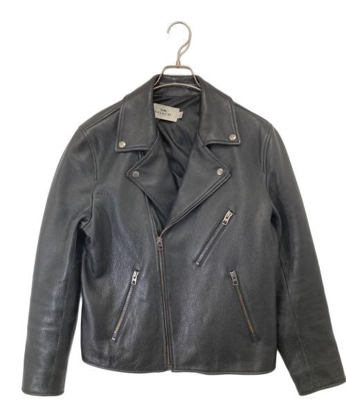 COACH（コーチ）COACH (コーチ) レザーダブルライダースジャケット　F86595 ブラック サイズ:Mの古着・服飾アイテム