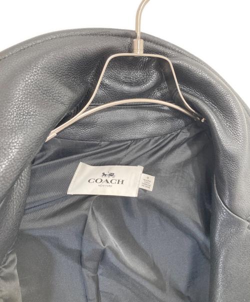 COACH（コーチ）COACH (コーチ) レザーダブルライダースジャケット　F86595 ブラック サイズ:Mの古着・服飾アイテム