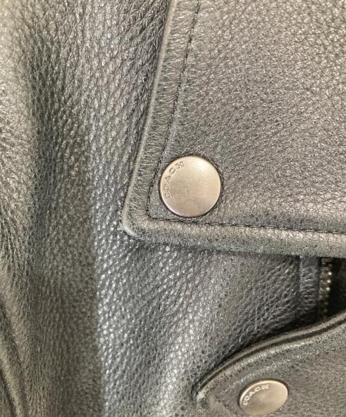 COACH（コーチ）COACH (コーチ) レザーダブルライダースジャケット　F86595 ブラック サイズ:Mの古着・服飾アイテム