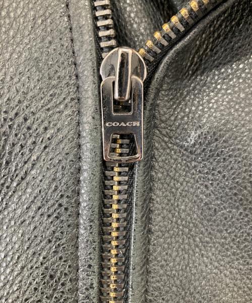 COACH（コーチ）COACH (コーチ) レザーダブルライダースジャケット　F86595 ブラック サイズ:Mの古着・服飾アイテム