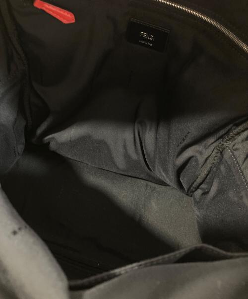 FENDI（フェンディ）FENDI (フェンディ) ノーワーズ フェイス  ナイロン×レザー バックパック レッドの古着・服飾アイテム