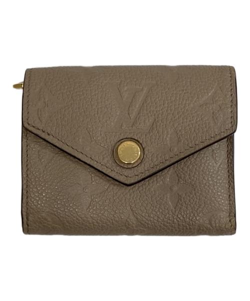 LOUIS VUITTON（ルイ ヴィトン）LOUIS VUITTON (ルイ ヴィトン) ポルトフォイユ・ゾエ モノグラム・アンプラント 3つ折り財布　M69800 ブラウンの古着・服飾アイテム