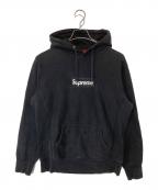 SUPREMEシュプリーム）の古着「ボックスロゴフーデッドパーカー」｜ブラック