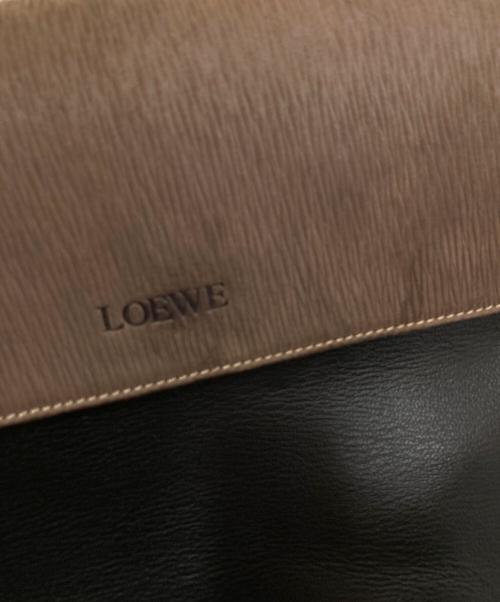 LOEWE（ロエベ）LOEWE (ロエベ) ベラスケス ハンドバッグ ブラック×ブラウンの古着・服飾アイテム