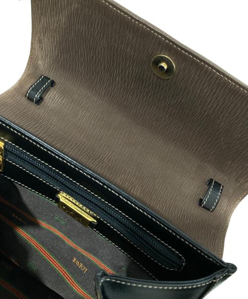 LOEWE（ロエベ）LOEWE (ロエベ) ベラスケス ハンドバッグ ブラック×ブラウンの古着・服飾アイテム
