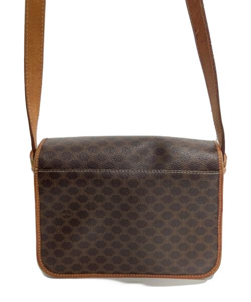 CELINE（セリーヌ）CELINE (セリーヌ) マカダム柄 サークルロゴ ショルダーバッグ ブラウンの古着・服飾アイテム