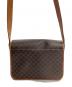 CELINE (セリーヌ) マカダム柄 サークルロゴ ショルダーバッグ ブラウン：14000円