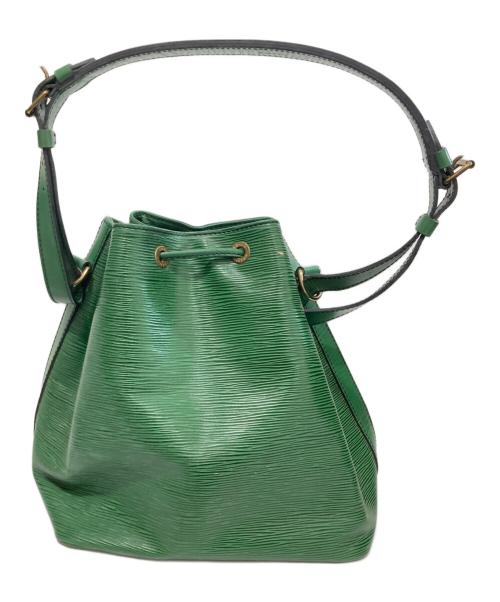 LOUIS VUITTON（ルイ ヴィトン）LOUIS VUITTON (ルイ ヴィトン) 巾着ショルダーバッグ グリーンの古着・服飾アイテム