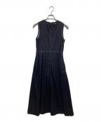 JAPAN DENIMジャパンデニム）の古着「NO SLEEVE STITCH ONEPIECE　ノースリーブステッチワンピース」｜インディゴ