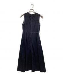 JAPAN DENIM（ジャパンデニム）の古着「NO SLEEVE STITCH ONEPIECE　ノースリーブステッチワンピース」｜インディゴ