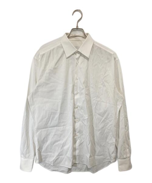 PRADA（プラダ）PRADA (プラダ) POPELINE STRETCH ワイシャツ　ポプリンストレッチ　ACU1 2007 1297 ホワイト サイズ:41/16の古着・服飾アイテム