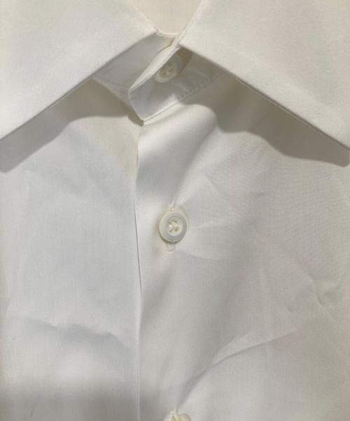 PRADA（プラダ）PRADA (プラダ) POPELINE STRETCH ワイシャツ　ポプリンストレッチ　UCM611 F62 ホワイト サイズ:42/16  1/2の古着・服飾アイテム