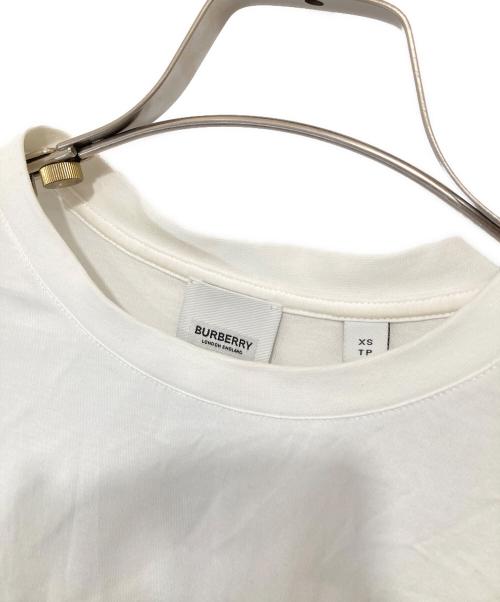 BURBERRY LONDON（バーバリーロンドン）BURBERRY LONDON (バーバリーロンドン) 19SS ラバーTBロゴTシャツ　8017496 ホワイト サイズ:XSの古着・服飾アイテム