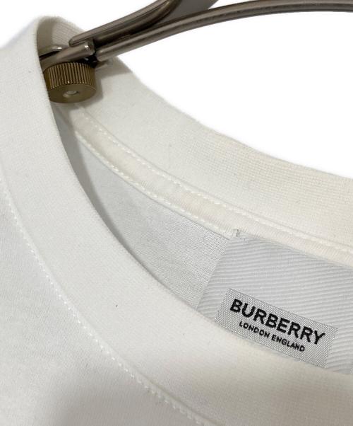BURBERRY LONDON（バーバリーロンドン）BURBERRY LONDON (バーバリーロンドン) 19SS ラバーTBロゴTシャツ　8017496 ホワイト サイズ:XSの古着・服飾アイテム