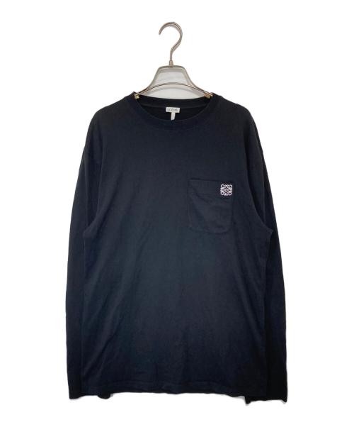 LOEWE（ロエベ）LOEWE (ロエベ) ANAGRAM LONG SLEEVE T　アナグラムロングスリーブT　H526Y24J04 ブラック サイズ:Mの古着・服飾アイテム